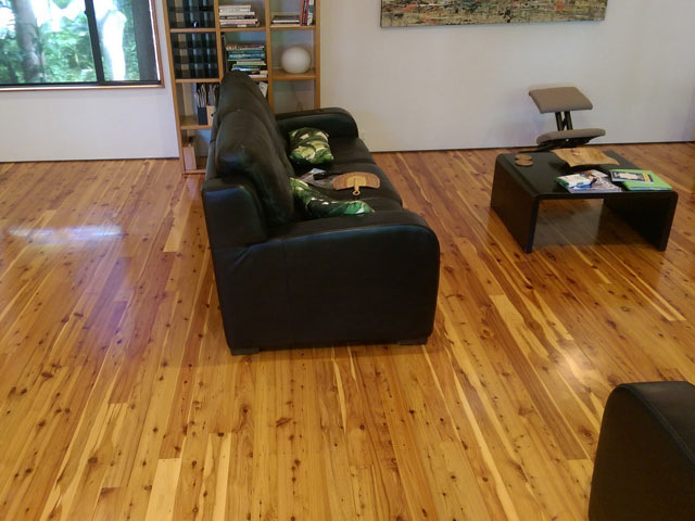 polished timber floor at Willowbank