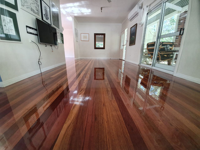 polished timber floor at Ripley